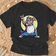 ブルドッグ ロックミュージック 男性 子供 女性 グルービー ブルドッグ Tシャツ 高齢者への贈り物