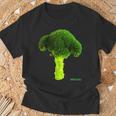 ブロッコリー 大 写真 & 文字 Broccoli Big Photo & Text Tシャツ 高齢者への贈り物