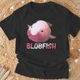 ブロブフィッシュ Blobfish 深海のおじさん 深海のアイドル ぷよぷよ おもしろい かわいい 魚 動物 きもかわ Tシャツ 高齢者への贈り物