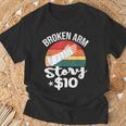 ブロークン・アーム・ストーリー $10 手の怪我 手首 面白い ヴィンテージ Tシャツ 高齢者への贈り物