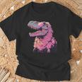 ヘアリー T-Rex パステルゴス ティラノサウルス 恐竜 サングラス Tシャツ 高齢者への贈り物