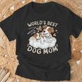ベスト・ドッグ・ママ、子犬とジャック・ラッセル・テリア Tシャツ 高齢者への贈り物