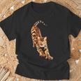 ベンガル猫ストレッチ Tシャツ 高齢者への贈り物