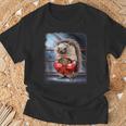 ボクシングチャンピオン ハリネズミファイター Tシャツ 高齢者への贈り物