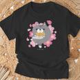 ボンレス犬とボンレス猫 桜 ボンレス猫 Tシャツ 高齢者への贈り物