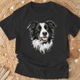 ボーダーコリー モチーフ 犬好き 子犬 かわいい ボーダーコリー Tシャツ 高齢者への贈り物