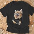 ポケットに入ったチワワ チワワ 長髪 チワワ 犬好き Tシャツ 高齢者への贈り物