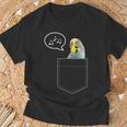 ポケットインコのセキセイインコ 面白くてかわいいセキセイインコ 鳥の飼い主 Tシャツ 高齢者への贈り物