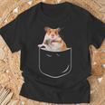 ポケットハムスターシャツ、ポケットに入った面白いハムスター ギフトtシャツ Tシャツ 高齢者への贈り物