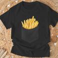 ポケットフライドポテト 胸にチップス フライドポテト Tシャツ 高齢者への贈り物