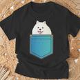ポメラニアン 犬 胸ポケット ドイツ スピッツ Tシャツ 高齢者への贈り物