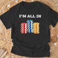 ポーカープレイヤー I'm All In カード カジノ 恋人 ギフト ギャンブル Tシャツ 高齢者への贈り物