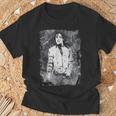 マイケル・ジャクソン バッド・ワールド・ツアー 1988年 白黒スプラッター Tシャツ 高齢者への贈り物