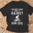 マウンテンバイク Mtb 自転車 雨に乗る おもしろギフト Tシャツ 高齢者への贈り物