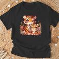 ママタイガー 赤ちゃん可愛い動物モチーフ Tシャツ 高齢者への贈り物