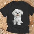 マルチーズ 犬 グラフィック ペット イラスト マルチーズ Tシャツ 高齢者への贈り物
