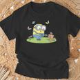 ミニオンズ ボブ&ティム バタフライ ピクニック 前後 Tシャツ 高齢者への贈り物