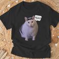 ミームハァキャット面白い Tシャツ 高齢者への贈り物
