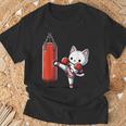ムエタイ猫、キックボクシング Tシャツ 高齢者への贈り物