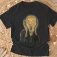 ムンクの叫び《切り抜き》【世界の名画】エドヴァルド・ムンク Munch 美術館アート Tシャツ 高齢者への贈り物