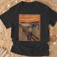 ムンクの叫び【世界の名画】エドヴァルド・ムンク Edvard Munch 美術館アート Tシャツ 高齢者への贈り物