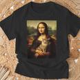 モナリザ 猫 Tシャツ 高齢者への贈り物