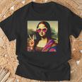 モナリザvサイン Tシャツ 高齢者への贈り物