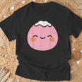 ユーモア餅 シンプルでミニマルな和スイーツ餅 Mochi Tシャツ 高齢者への贈り物
