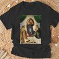 ラファエロのシスティーナ・マドンナ1513 Tシャツ 高齢者への贈り物