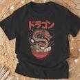 ラーメン ドラゴン アジアンスタイル ポップカルチャー 03 Tシャツ 高齢者への贈り物
