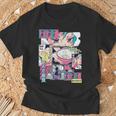 ラーメン屋日本のアニメ・マンガ・コミックパネルaporwave Tシャツ 高齢者への贈り物