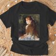 ルノワール／可愛いイレーヌ【世界の名画】（高精細画質）Renoir 美術館アート Tシャツ 高齢者への贈り物
