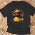 レゲエ ラバー アヒル ゴム アヒルの子 ジャマイカ ジャマイカ ルーツ Tシャツ 高齢者への贈り物
