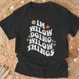レトロ Groovy Im Wilow Doing Wilow Things おもしろ 母の日 Tシャツ 高齢者への贈り物
