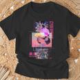 レトロなサイバーパンクヴェイパーウェーブ の 美学を取り入れた日本のサイバーパンクアニメ Tシャツ 高齢者への贈り物