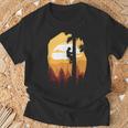 レトロサンセットツリークライマーアーボリスト。 Tシャツ 高齢者への贈り物