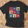 ロンドンバス スカイライン イギリス国旗 ユニオンジャック Tシャツ 高齢者への贈り物