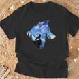 ヴィンセント・ヴァン・ゴッホ作 星月夜狼 有名な絵画 Tシャツ 高齢者への贈り物