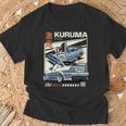 ヴィンテージ Kuruma 日本jdm 東京 日本 ドリフト レースカー Tシャツ 高齢者への贈り物