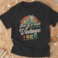 ヴィンテージ1965バースデー60年パームツリー Tシャツ 高齢者への贈り物