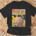 ヴィンテージポスター トゥールーズロートレック レトロtシャツ Tシャツ 高齢者への贈り物