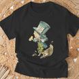 不思議の国のアリス マッドハッター ビンテージイラスト Tシャツ 高齢者への贈り物