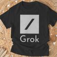 両面 Grok Ai 人工知能研究 Tシャツ 高齢者への贈り物