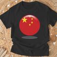 中国国旗サークル 中国人と中国を愛する方 Tシャツ 高齢者への贈り物