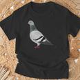伝書鳩 鳥 動物 図 バードウォッチング 贈り物 鳥類学者 Tシャツ 高齢者への贈り物
