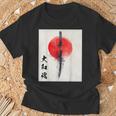 侍 日本魂 忍者 日本刀 Tシャツ 高齢者への贈り物