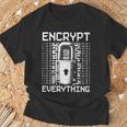 倫理的ハッキング アナリスト 倫理的サイバーセキュリティ Encrypt Everything Tシャツ 高齢者への贈り物