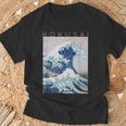 北斎 神奈川沖大波 アーティストのために Tシャツ 高齢者への贈り物