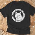 北海道犬のポートレート Tシャツ 高齢者への贈り物