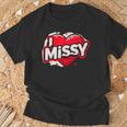 名前入り Missy I Love Missy Tシャツ 高齢者への贈り物